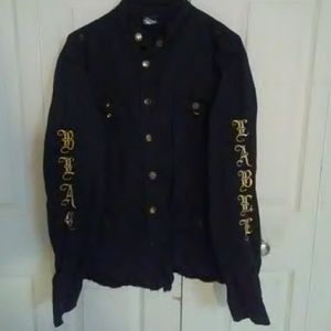 Black label. Cotton jacket